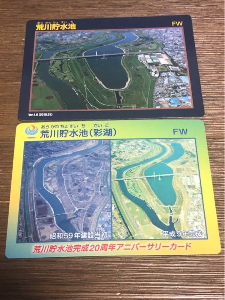 Amazon.co.jp: ダムカード 荒川貯水池彩湖) 2枚セット : おもちゃ